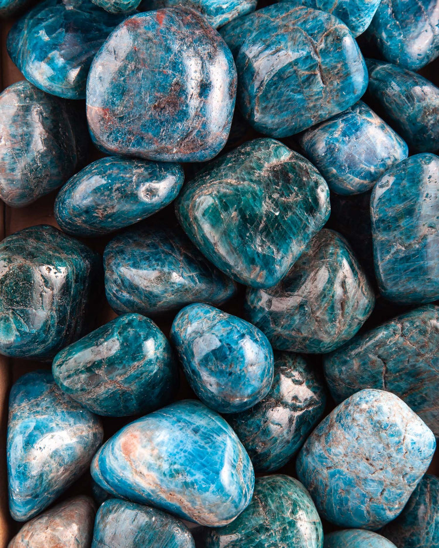 Blue Apatite Palm Stone