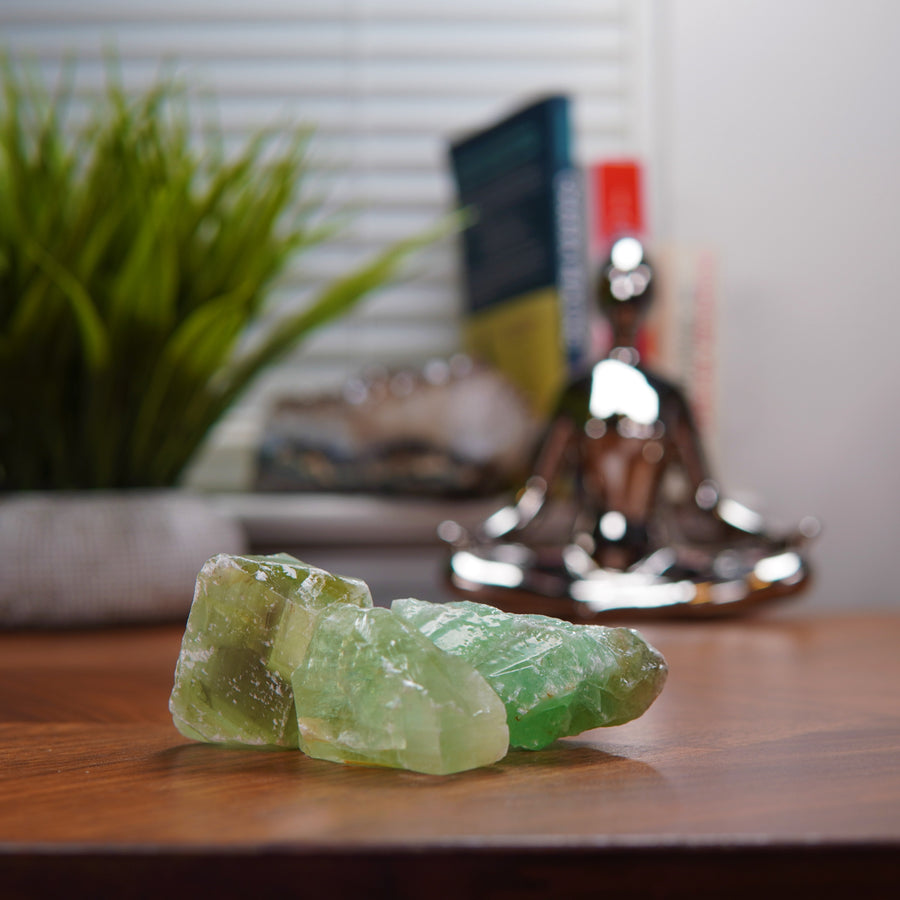 Raw Green Calcite